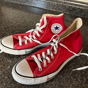 Converse All Star High Top Chuck Taylor Red Size 9
